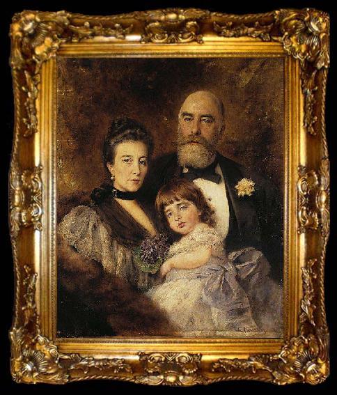 framed  Konstantin Makovsky Volkov family, ta009-2